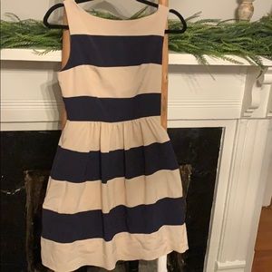 Navy Striped Dress